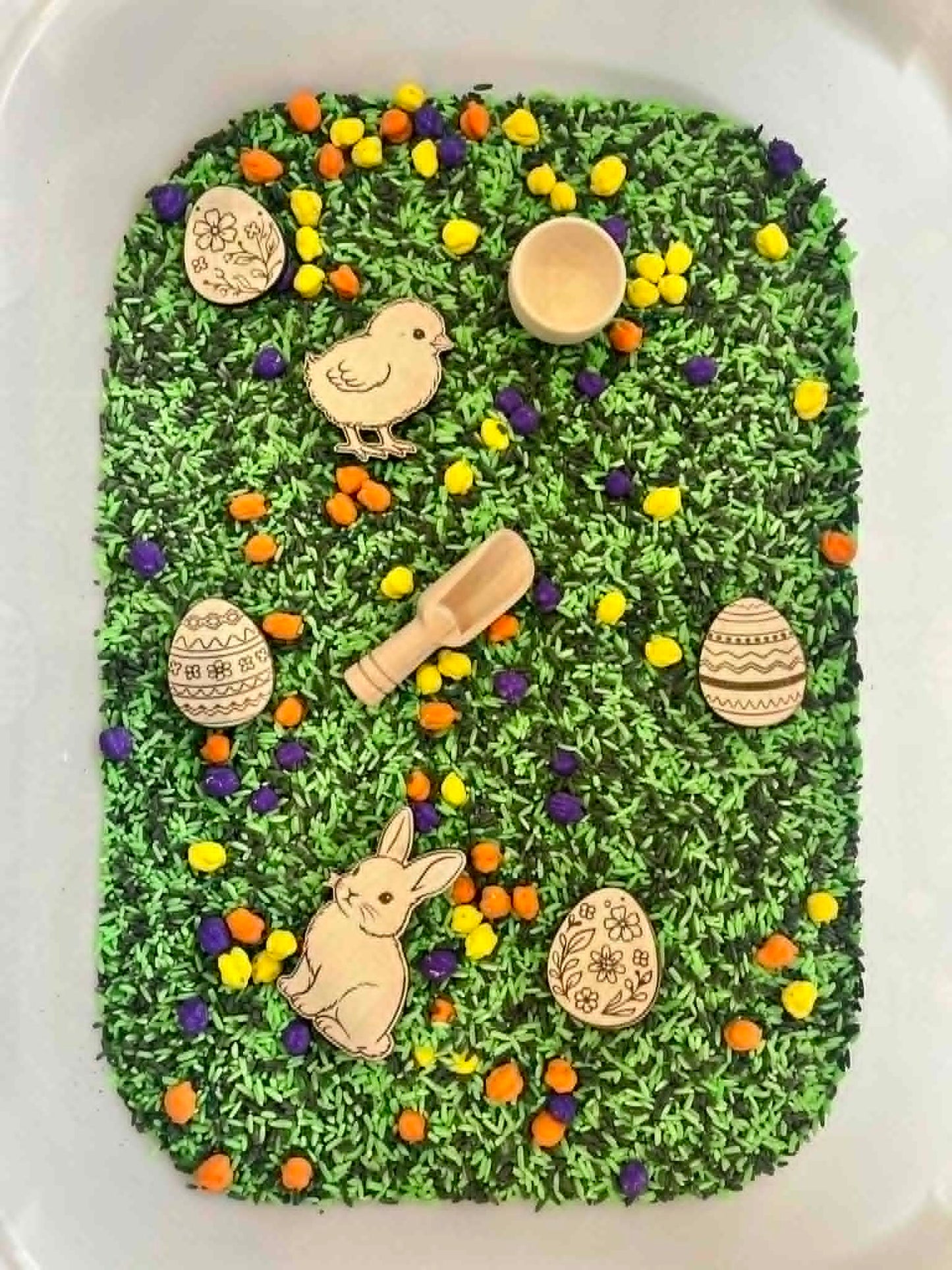 Bac sensoriel de Pâques